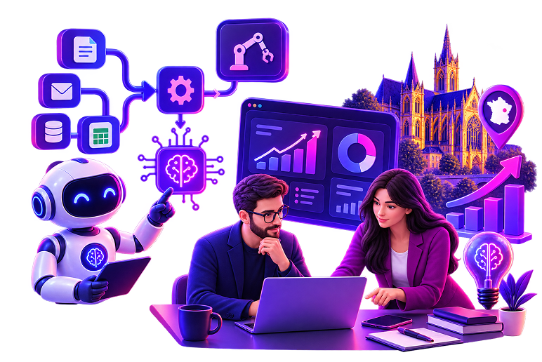 Intelligence artificielle en entreprise à Metz : du concret, pas du buzzword
